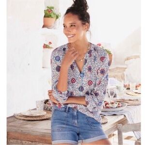 Boden Women's Blue Denim Shorts